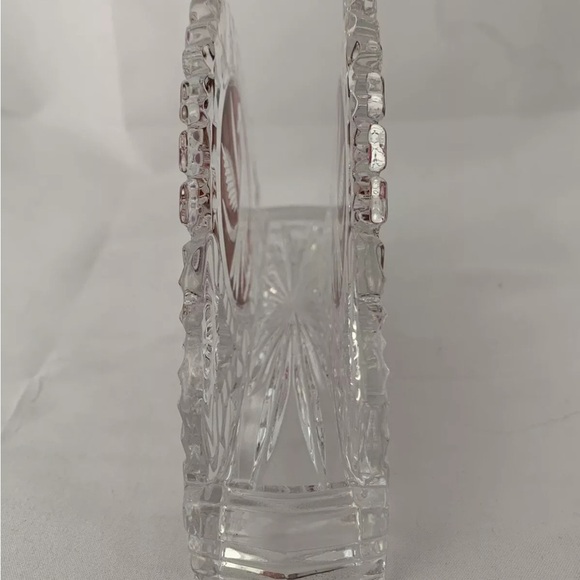 HOFBAUER Byrdes Crystal Napkin Letter Holder Circa 1950s made in Germany - Picture 4 of 14